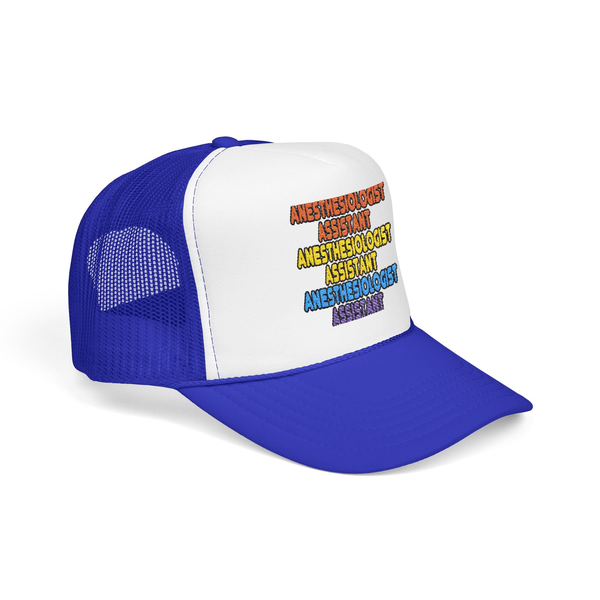 Rainbow Anesthesiologist Assistant - Foam Trucker Hat
