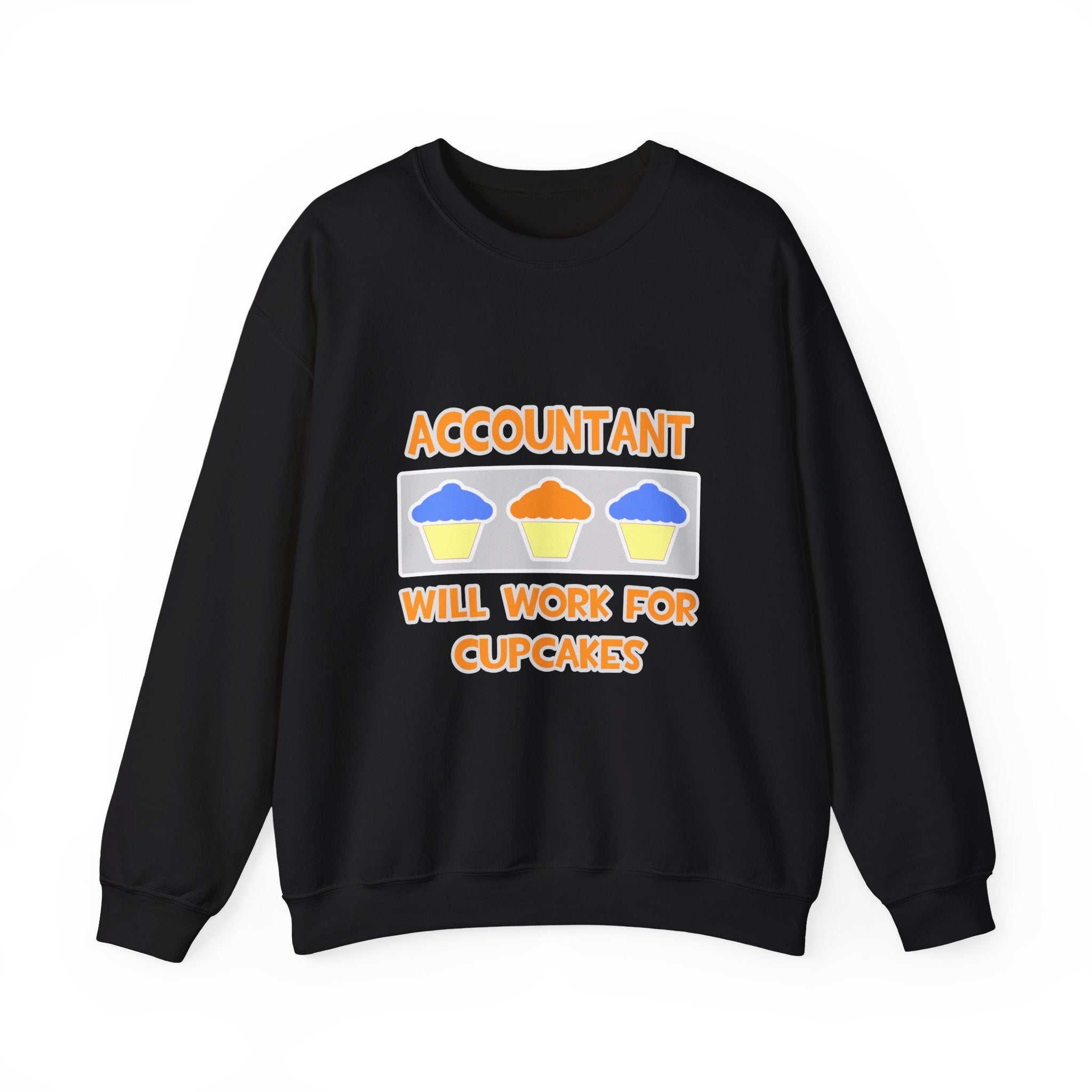 Accountant ... Will Work For Cupcakes - Unisex Heavy Blend™ Crewneck Sweatshirt