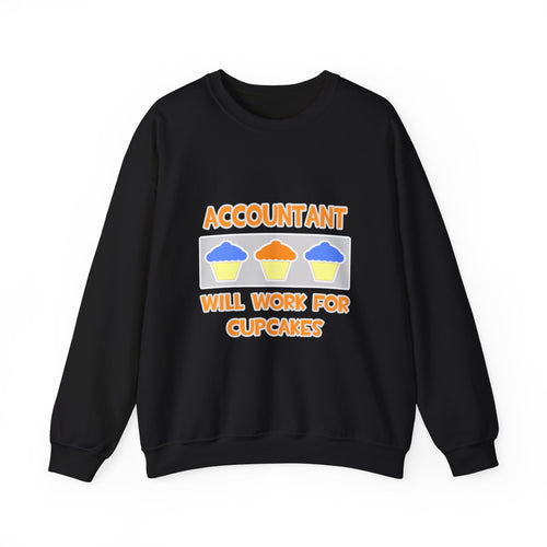 Accountant ... Will Work For Cupcakes - Unisex Heavy Blend™ Crewneck Sweatshirt