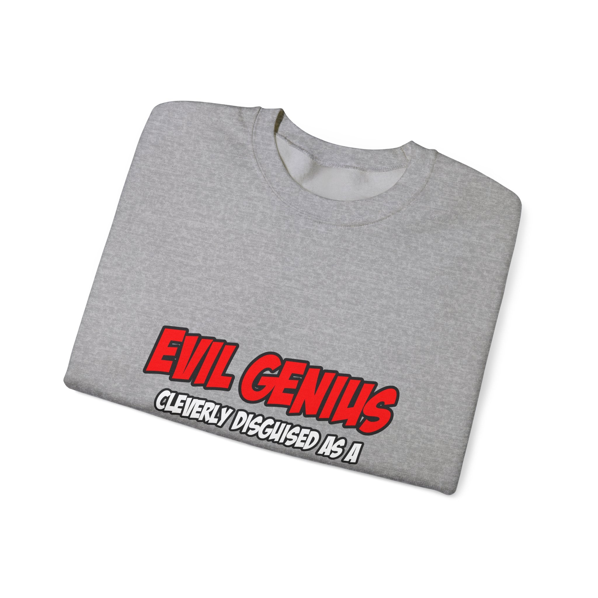 Evil Genius...Teacher - Unisex Heavy Blend™ Crewneck Sweatshirt