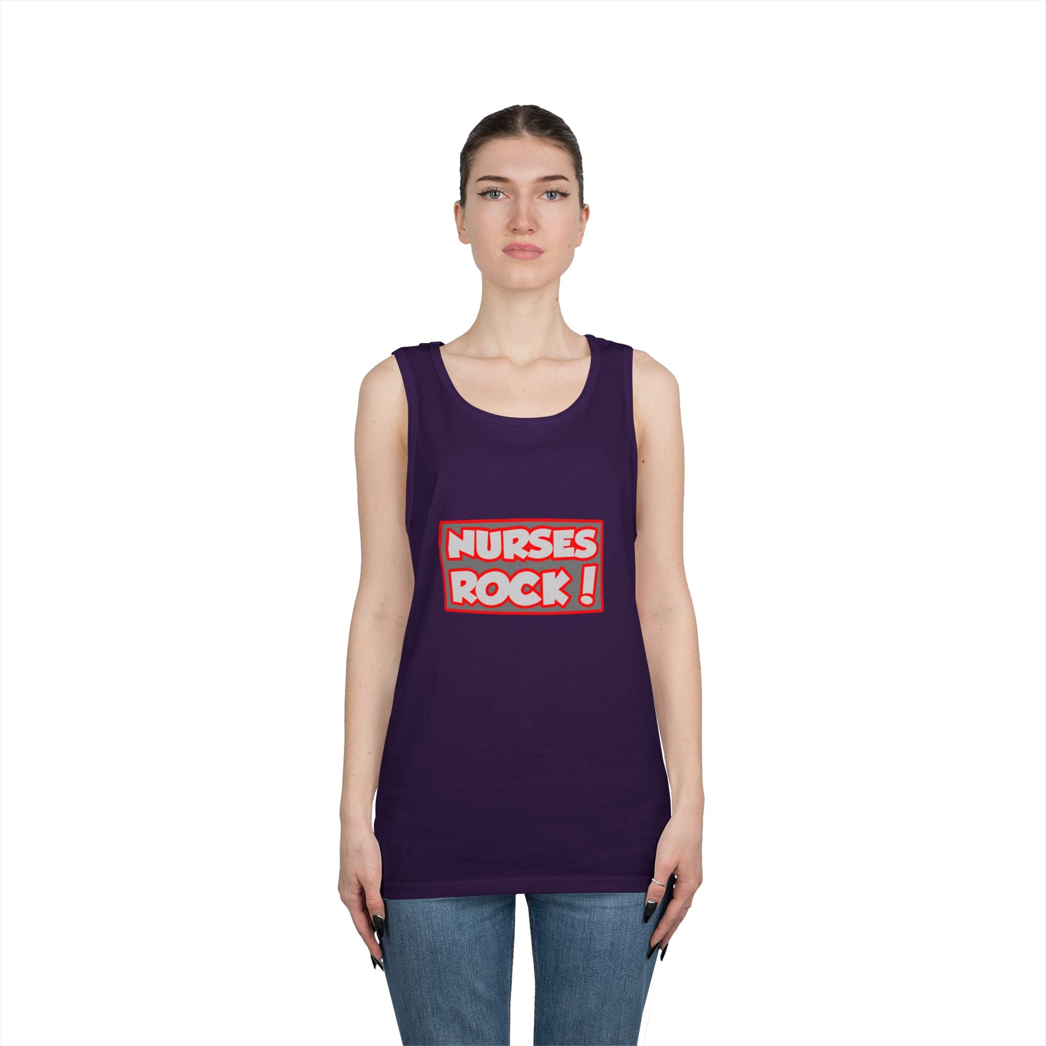 Nurses Rock! - Unisex Heavy Cotton Tank Top