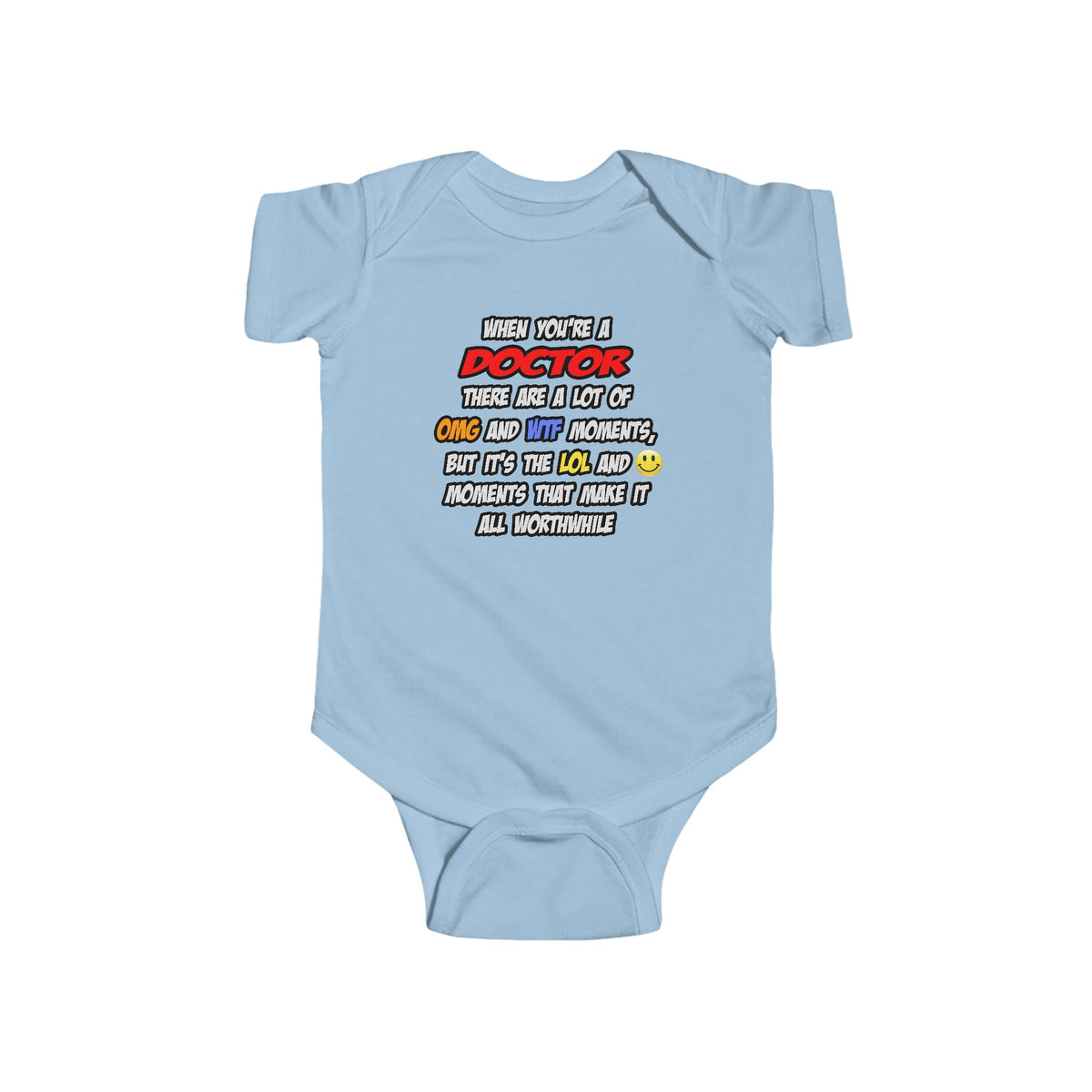 Doctor .. OMG WTF LOL - Infant Fine Jersey Bodysuit