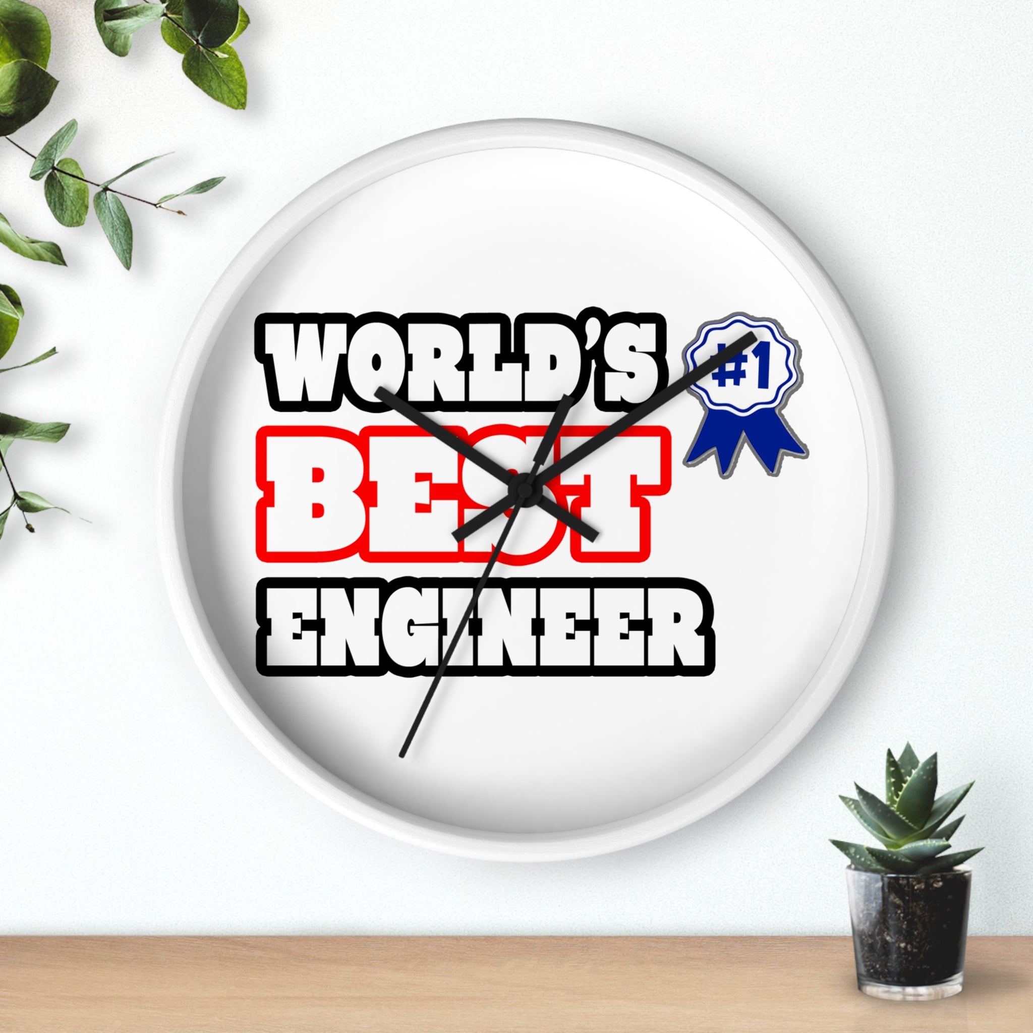 World's Best Engineer - Wall Clock