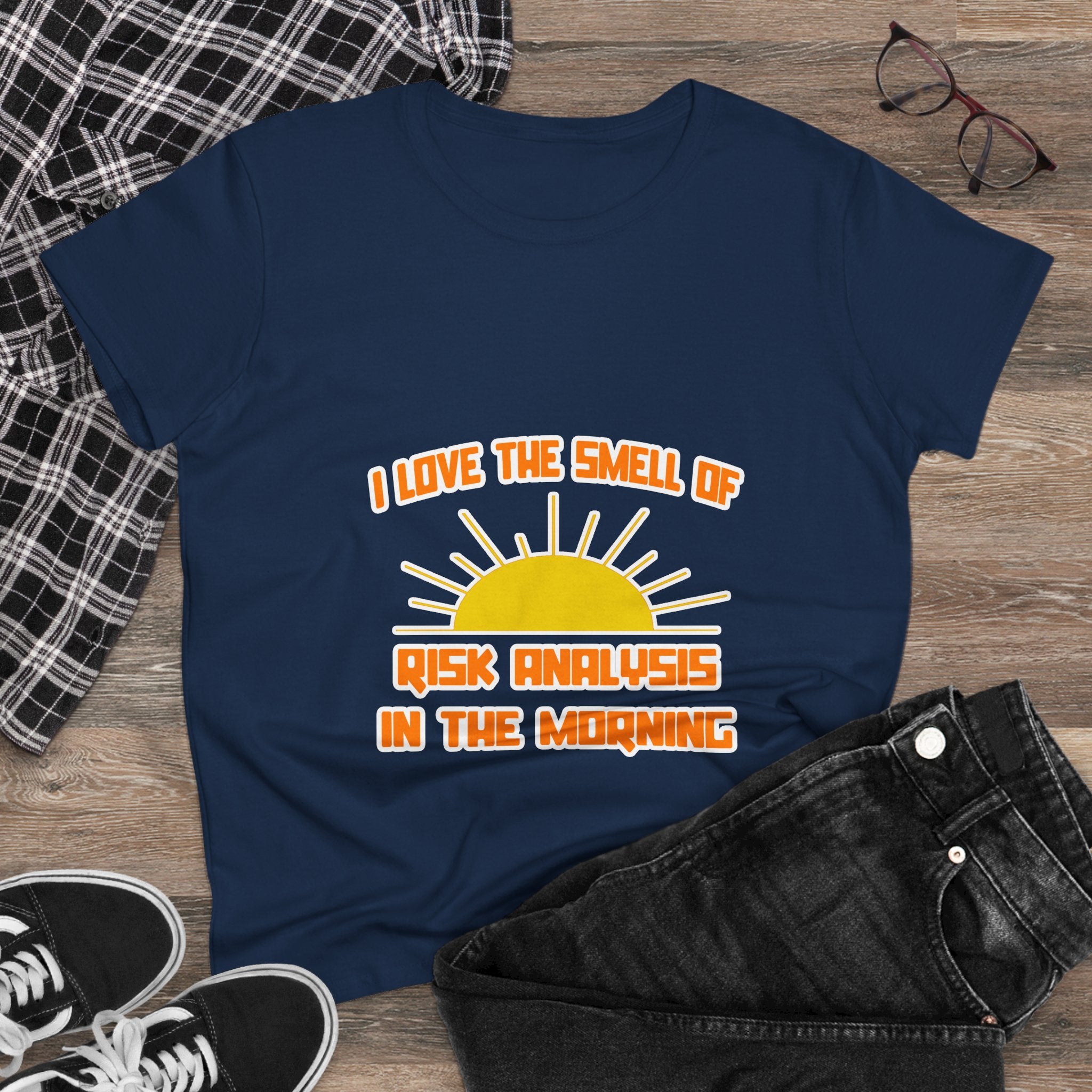 Smell of Risk Analysis in the Morning - Women's Midweight Cotton Tee