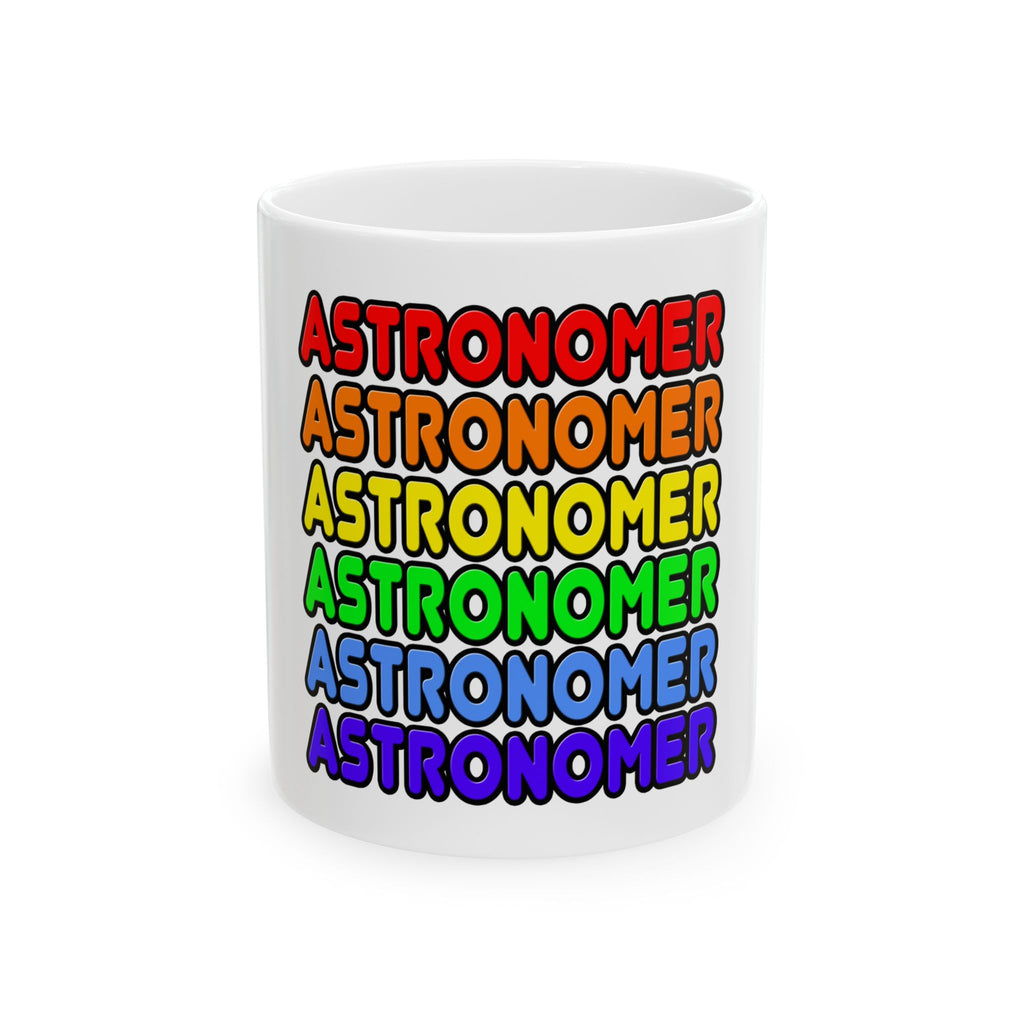 Rainbow Astronomer - Ceramic Mug, (11oz, 15oz)