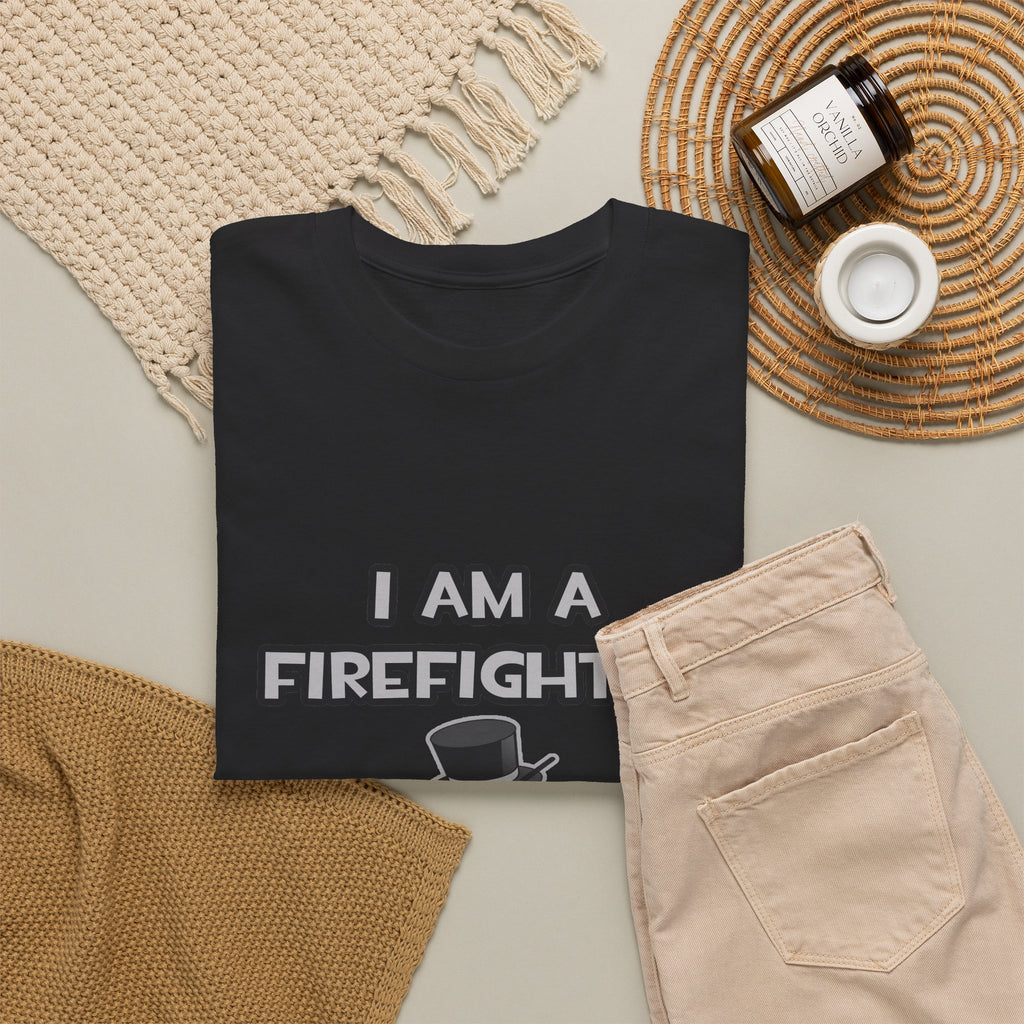 I Am A Firefighter ... Not A Magician - Unisex Heavy Cotton Tee