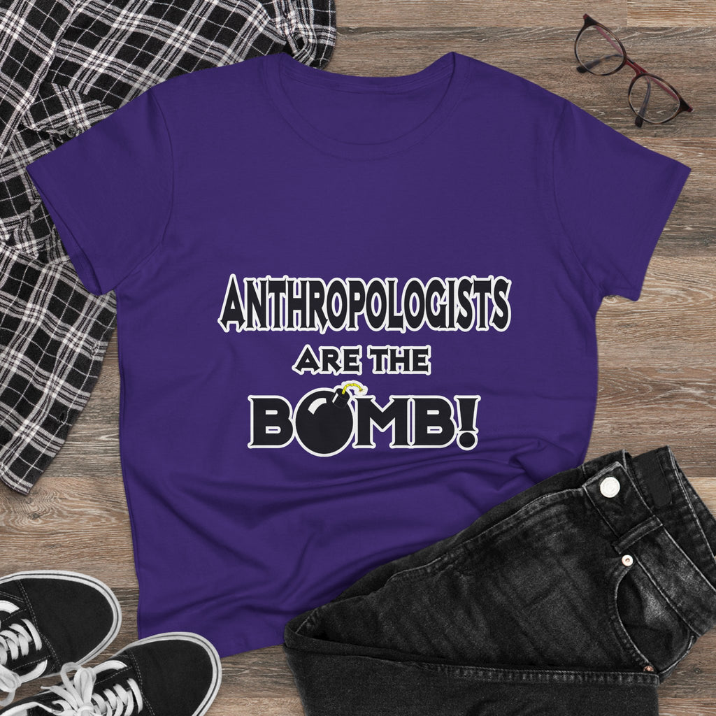 Anthropologists Are The Bomb! - Women's Midweight Cotton Tee