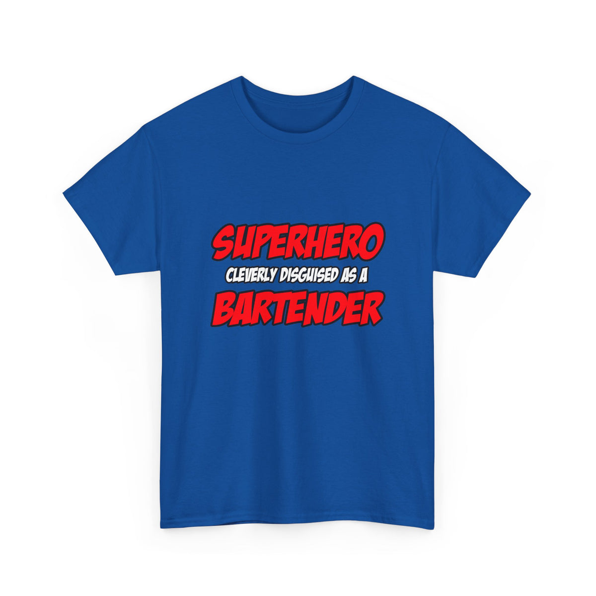 Superhero...Bartender - Unisex Heavy Cotton Tee