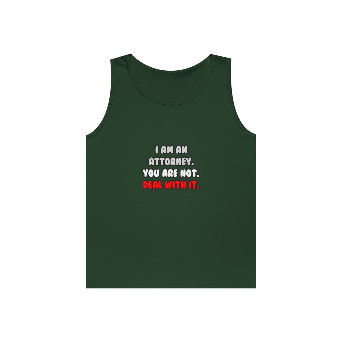 Deal With It ... Funny Attorney - Unisex Heavy Cotton Tank Top