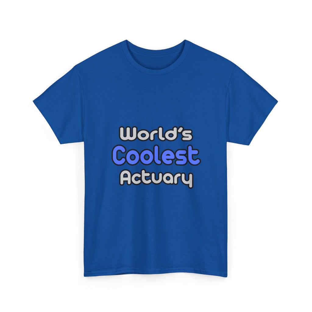 World's Coolest Actuary - Unisex Heavy Cotton Tee