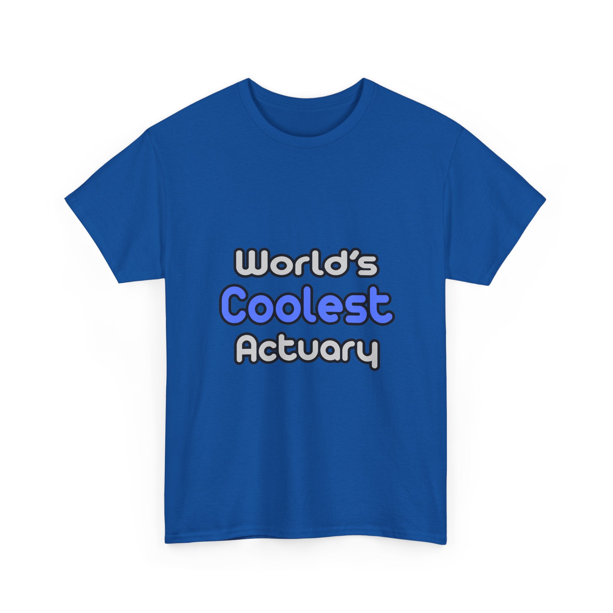 World's Coolest Actuary - Unisex Heavy Cotton Tee