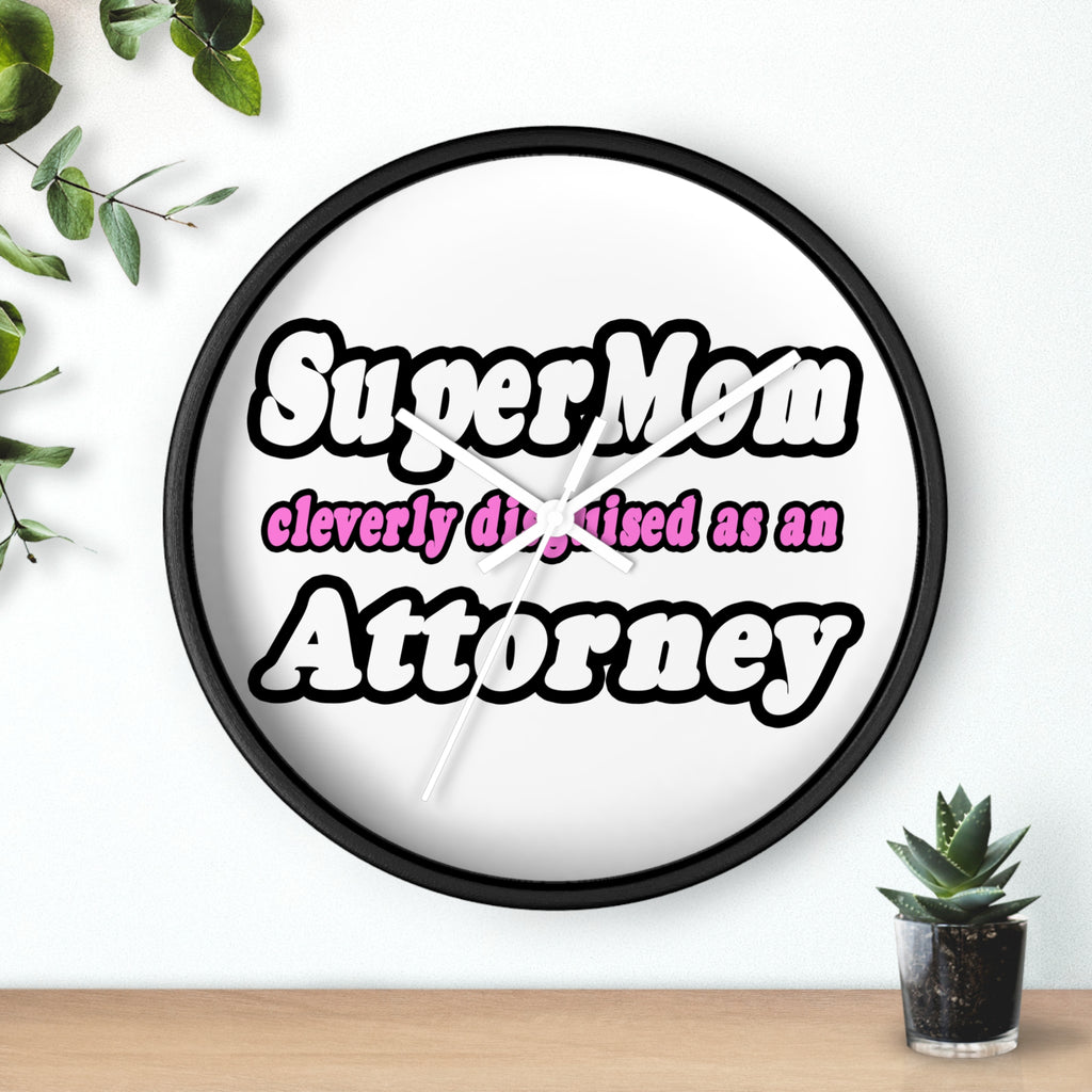 SuperMom Attorney - Wall Clock