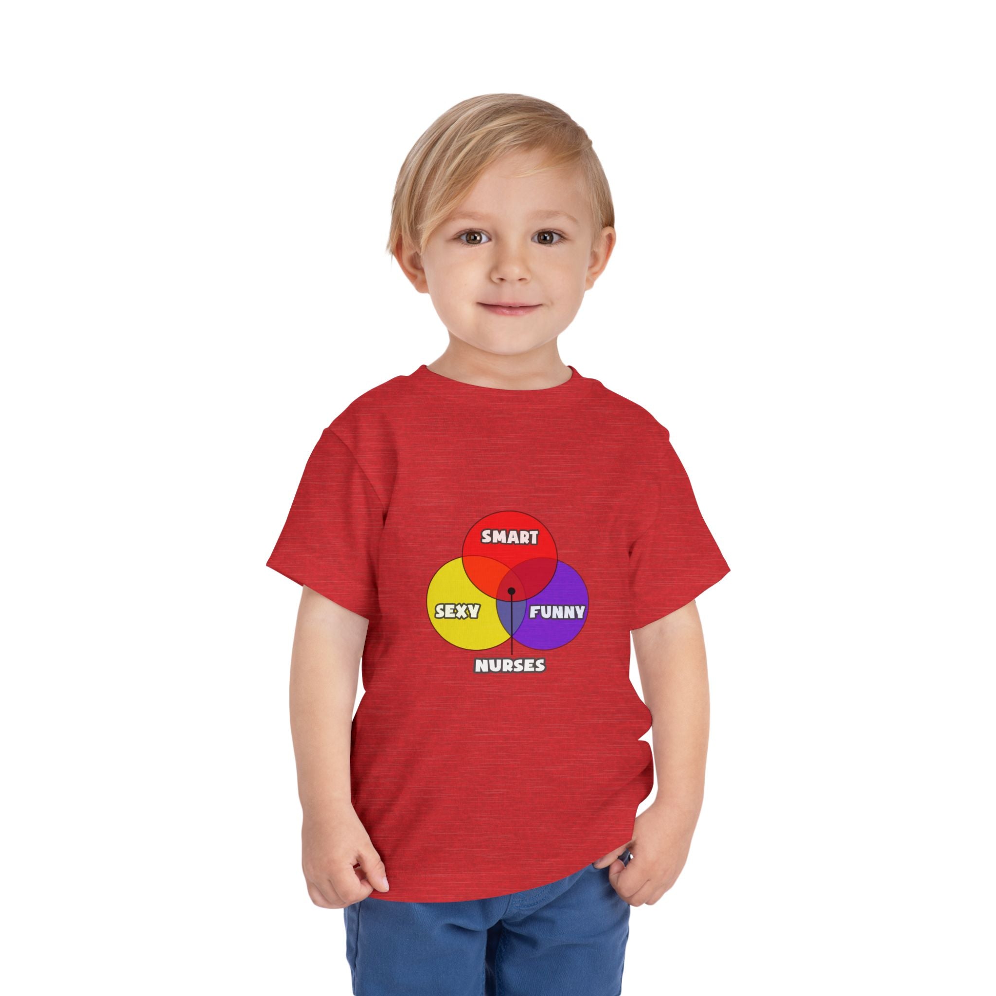 Venn Diagram .. Nurses - Toddler Short Sleeve Tee