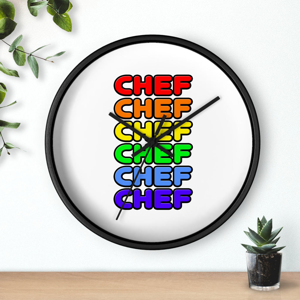 Rainbow Chef - Wall Clock