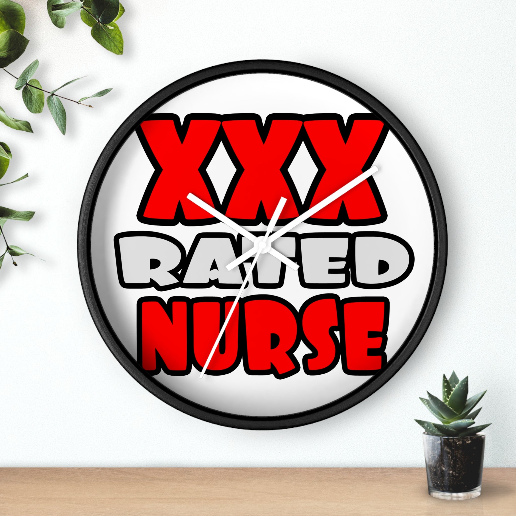XXX Rated Nurse - Wall Clock