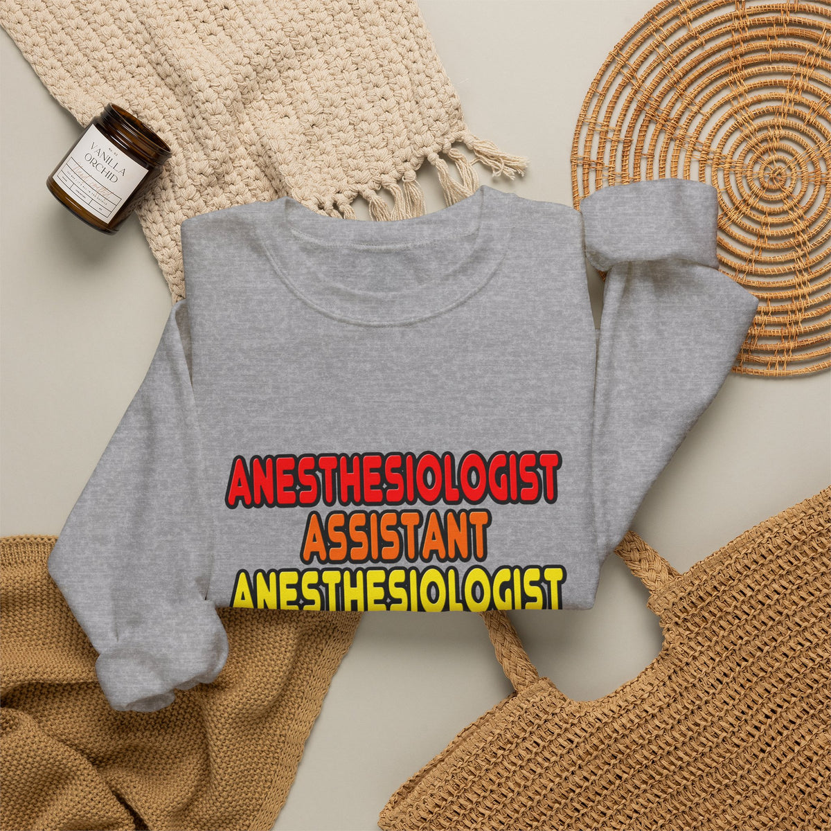 Rainbow Anesthesiologist Assistant - Unisex Heavy Blend™ Crewneck Sweatshirt