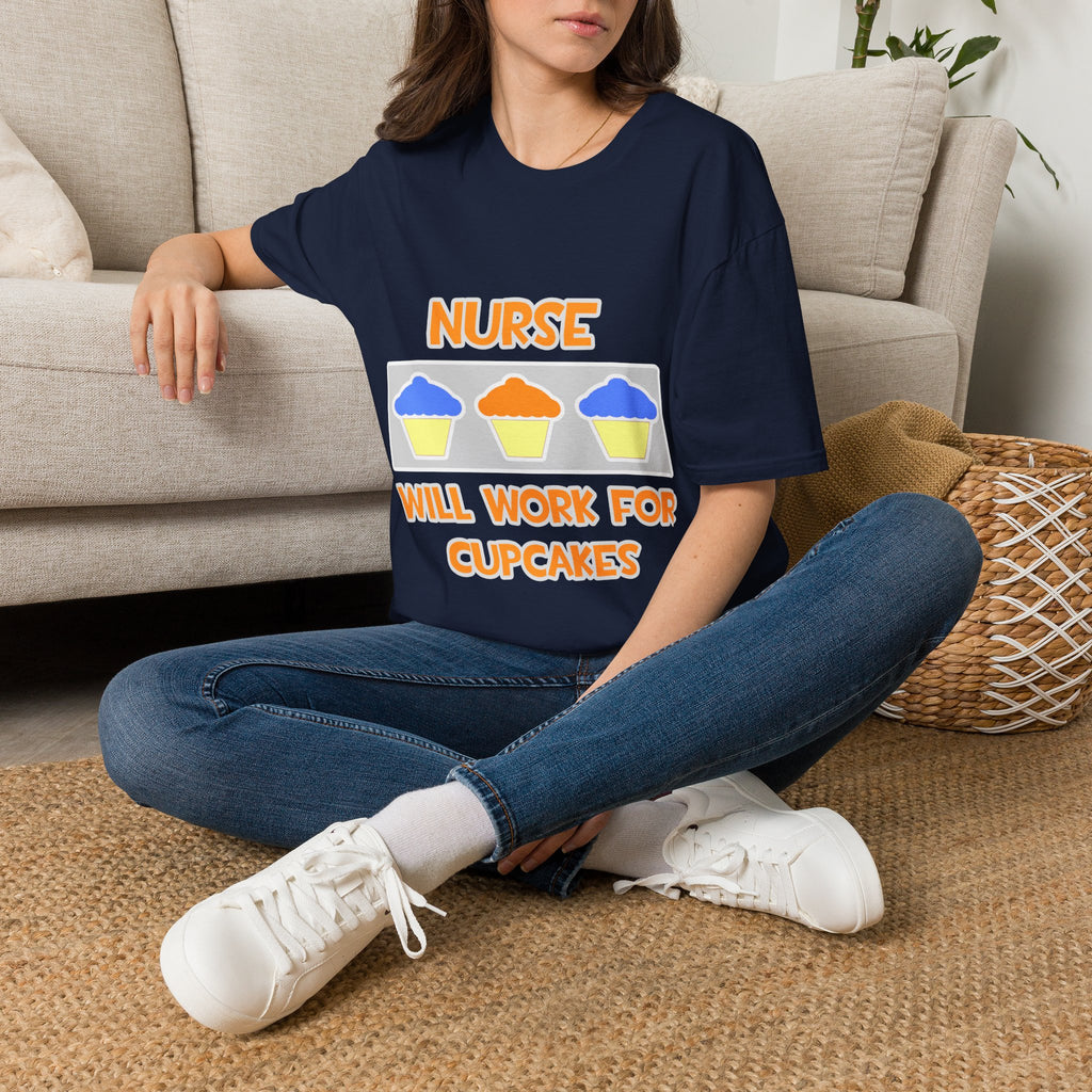 Nurse ... Will Work For Cupcakes - Unisex Softstyle T-Shirt