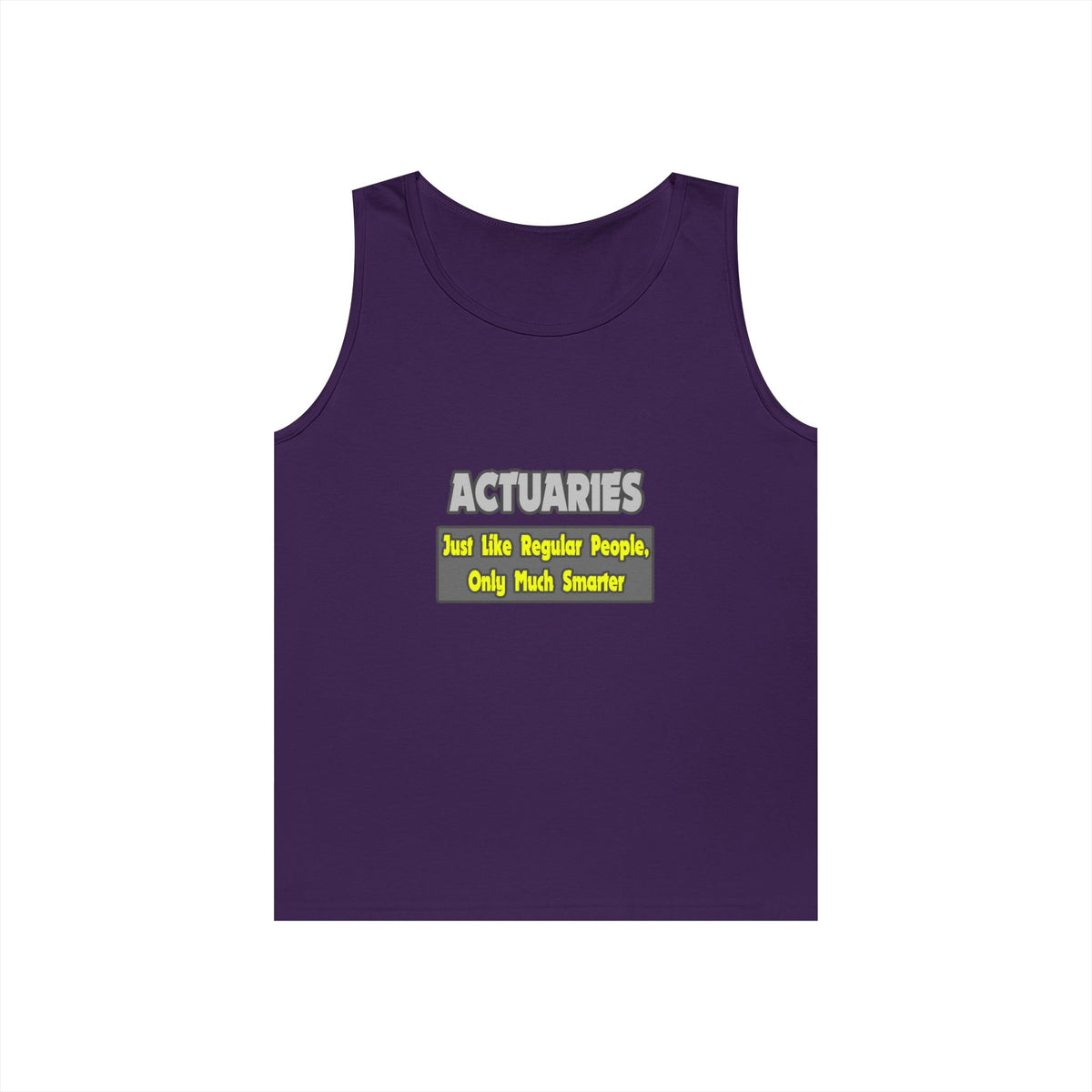 Actuaries...Smarter - Unisex Heavy Cotton Tank Top