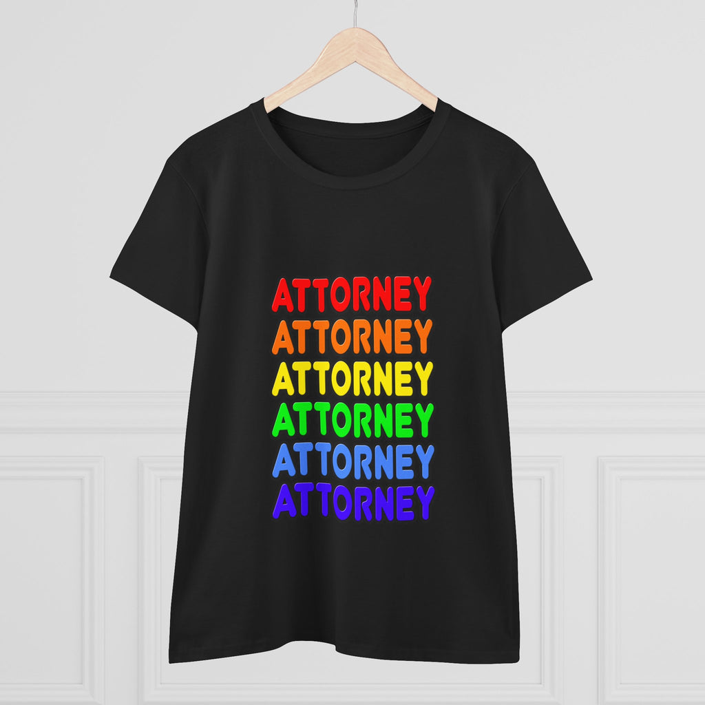 Rainbow Attorney - Women's Midweight Cotton Tee