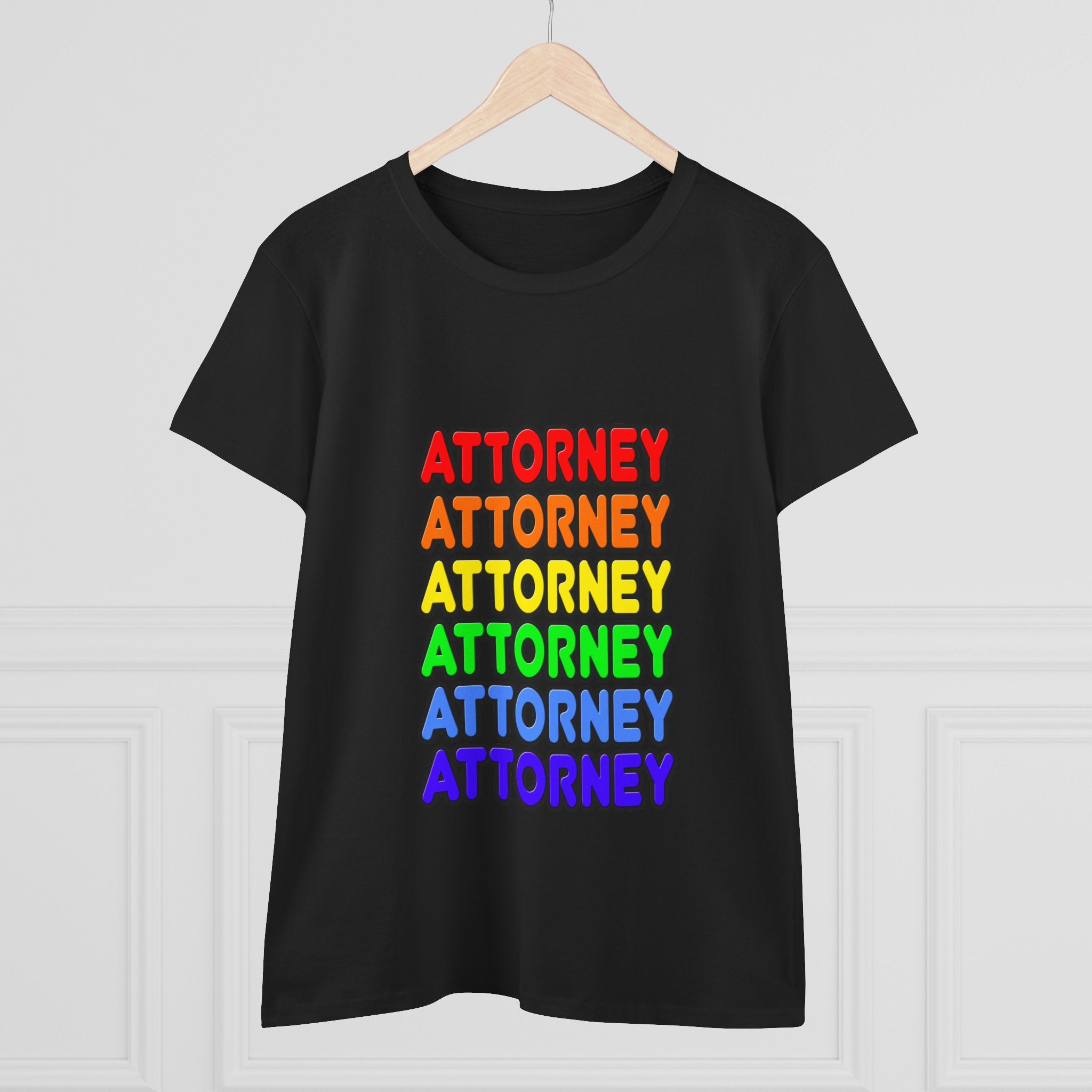 Rainbow Attorney - Women's Midweight Cotton Tee