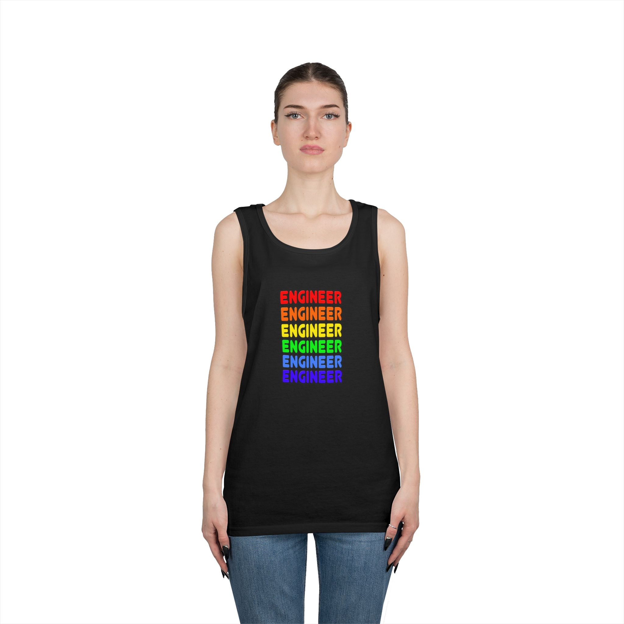 Rainbow Engineer - Unisex Heavy Cotton Tank Top