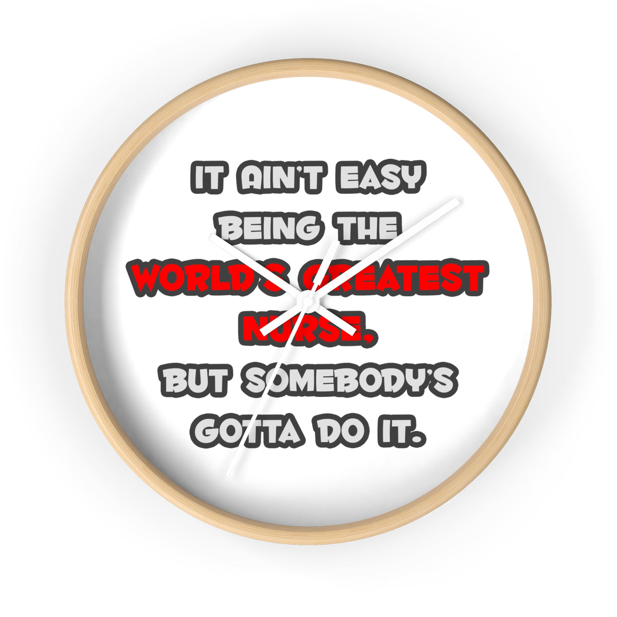 World's Greatest Nurse Joke - Wall Clock