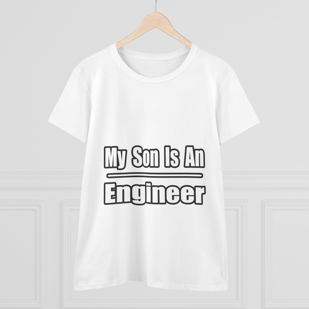 My Son Engineer - Women's Midweight Cotton Tee