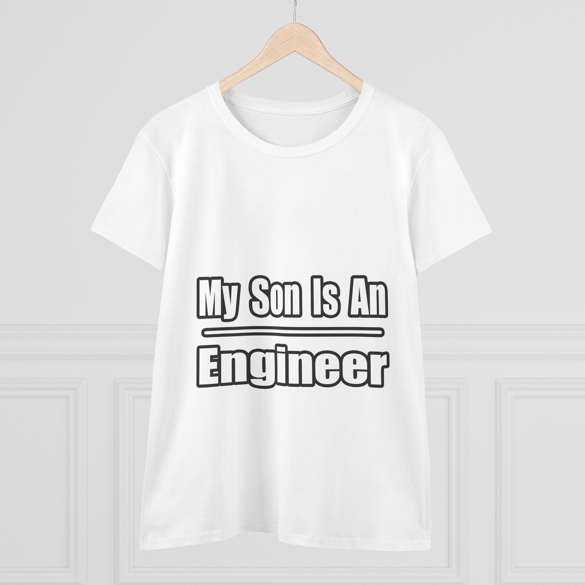 My Son Engineer - Women's Midweight Cotton Tee