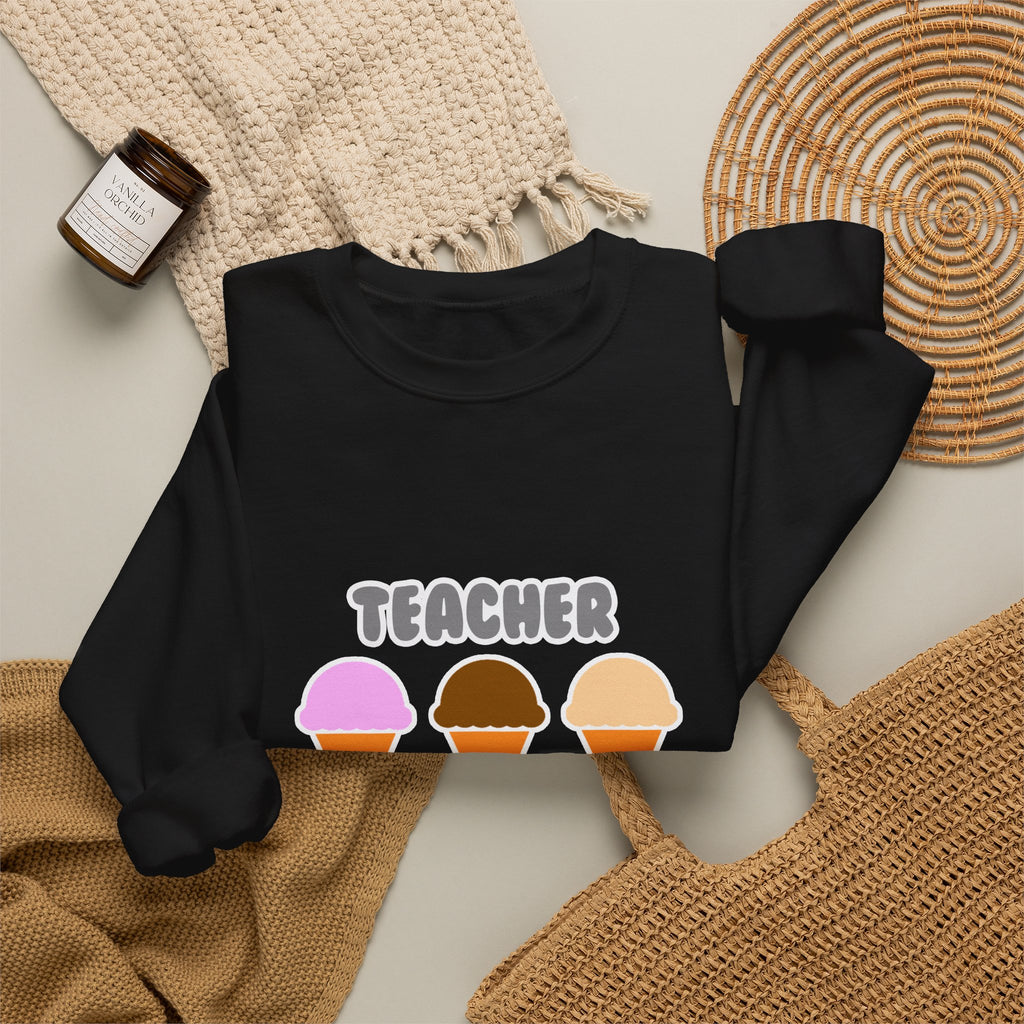 Teacher ... Will Work For Ice Cream - Unisex Heavy Blend™ Crewneck Sweatshirt
