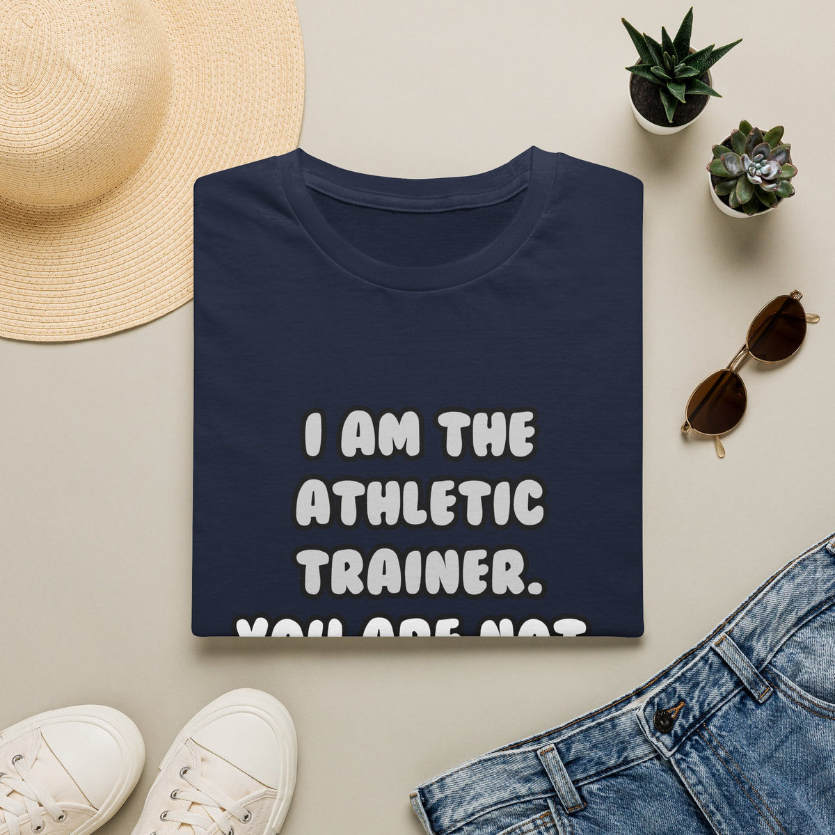 Deal With It ... Funny Athletic Trainer - Unisex Softstyle T-Shirt
