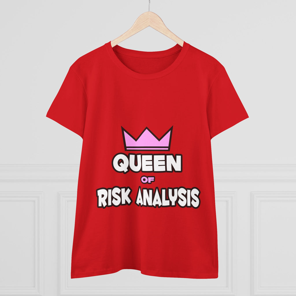 Queen of Risk Analysis - Women's Midweight Cotton Tee