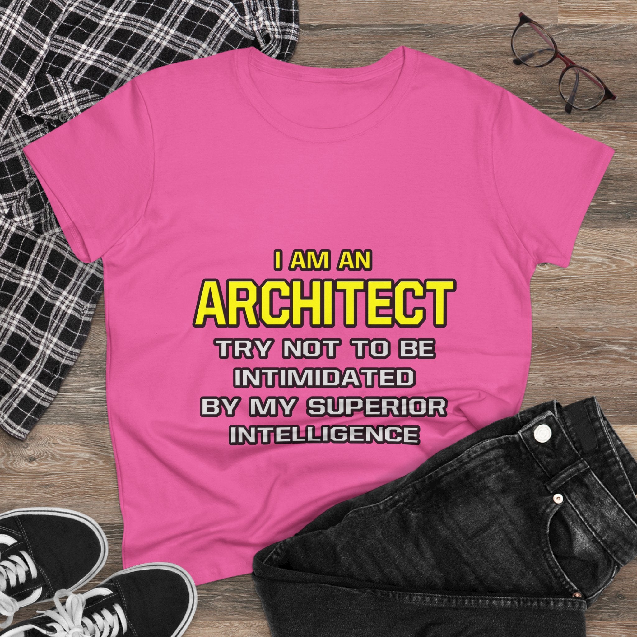 Architect...Superior Intelligence - Women's Midweight Cotton Tee