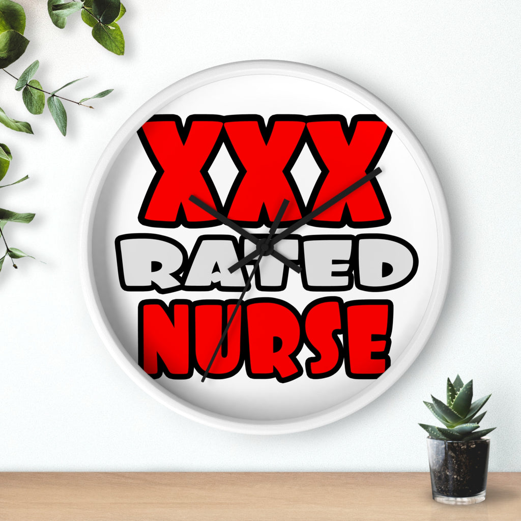 XXX Rated Nurse - Wall Clock