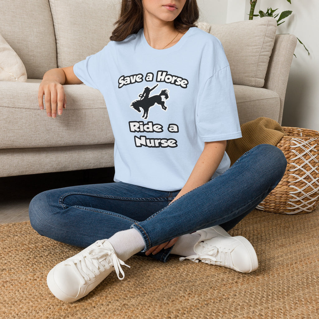 Save a Horse .. Ride a Nurse - Unisex Softstyle T-Shirt