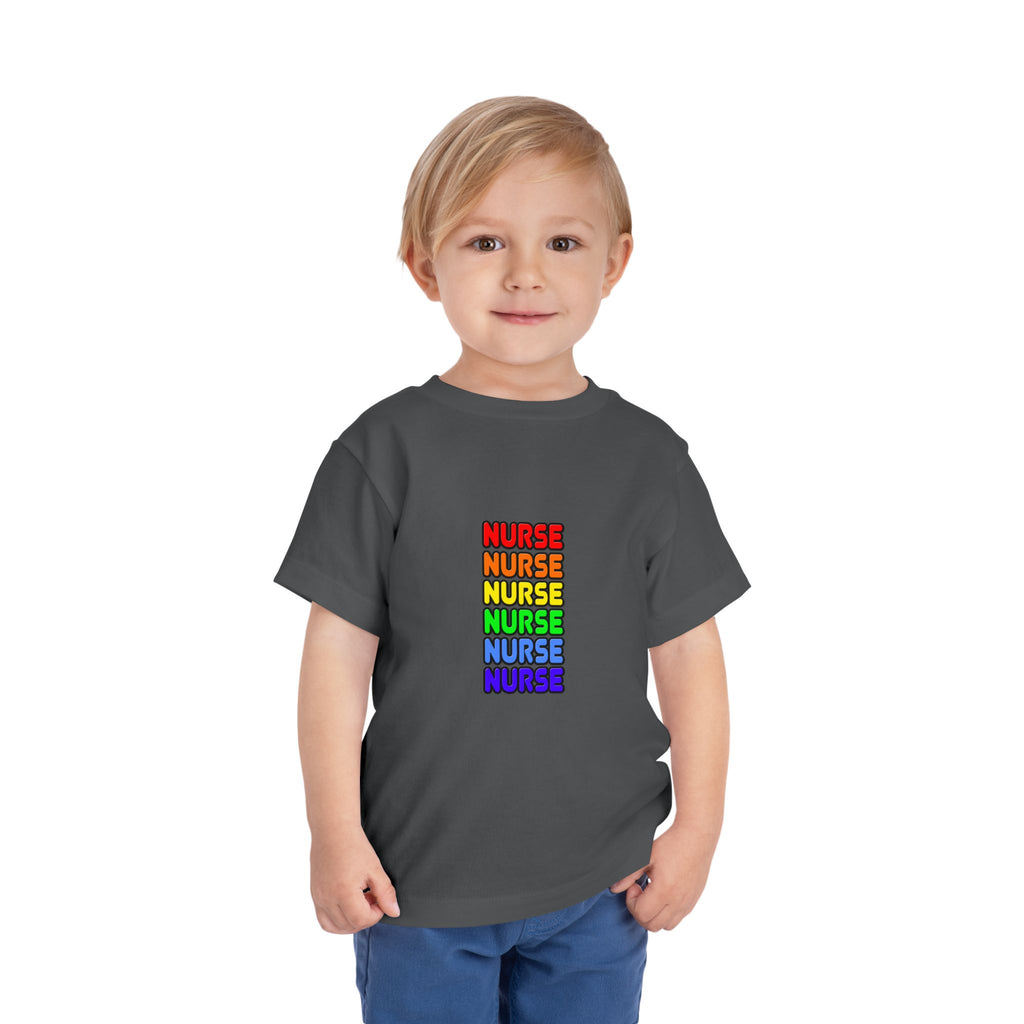 Rainbow Nurse - Toddler Short Sleeve Tee