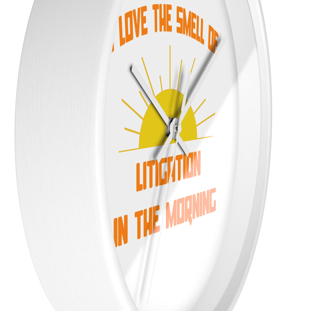 Smell of Litigation in the Morning - Wall Clock