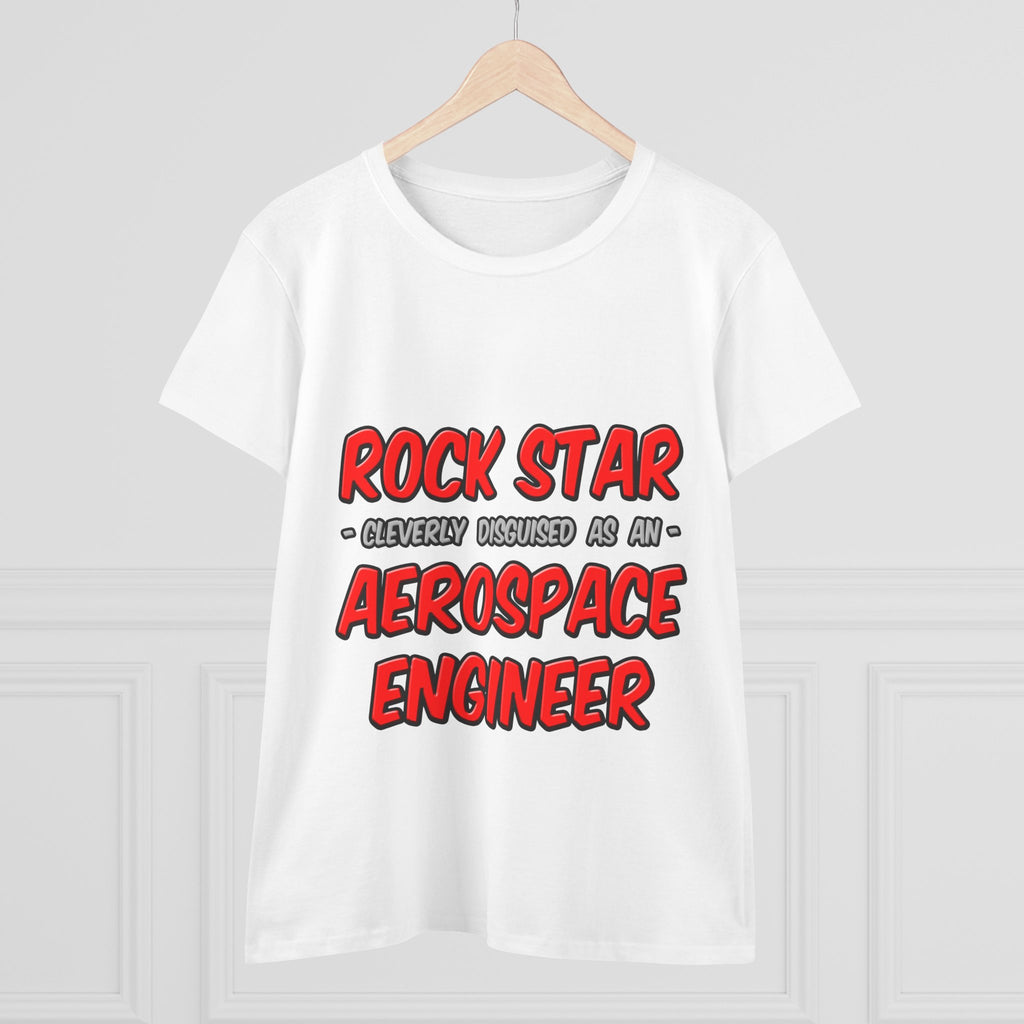 Rock Star...Aerospace Engineer - Women's Midweight Cotton Tee