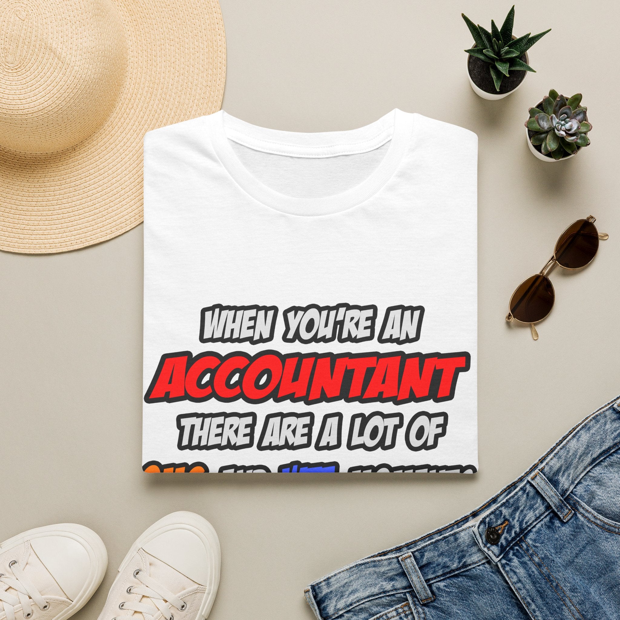 Accountant .. OMG WTF LOL - Unisex Softstyle T-Shirt