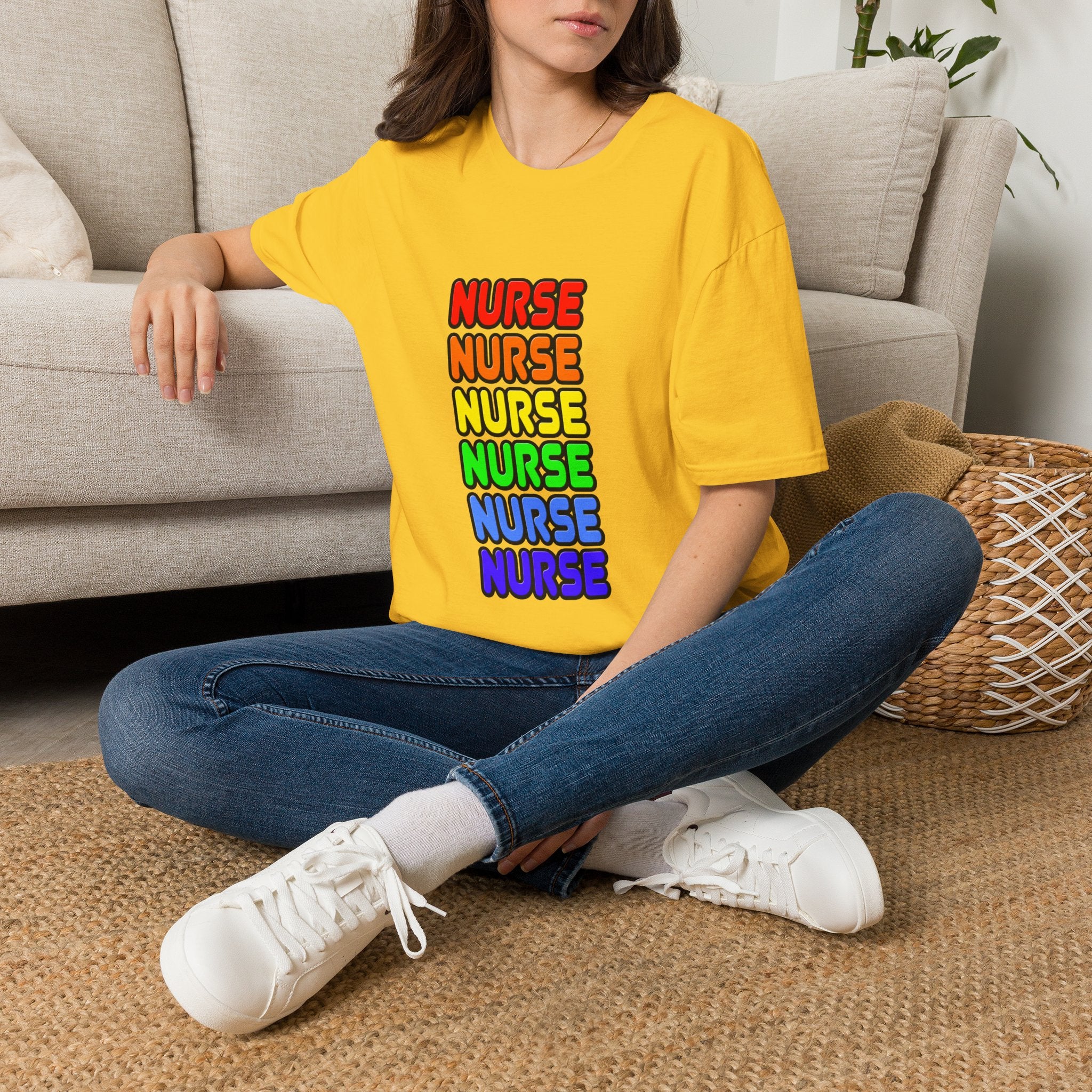 Rainbow Nurse - Unisex Softstyle T-Shirt