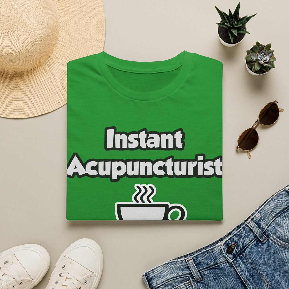 Instant Acupuncturist .. Just Add Coffee - Unisex Softstyle T-Shirt
