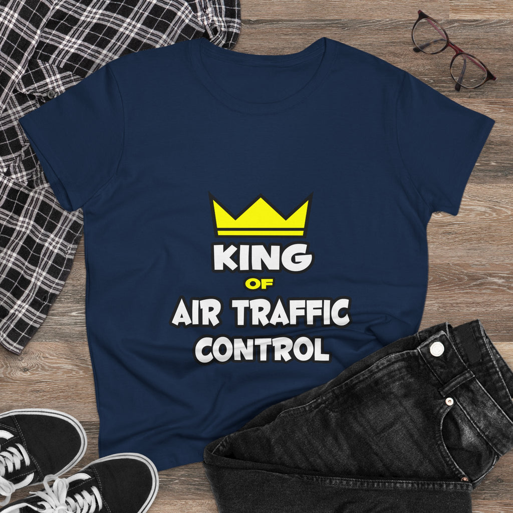 King of Air Traffic Control - Women's Midweight Cotton Tee