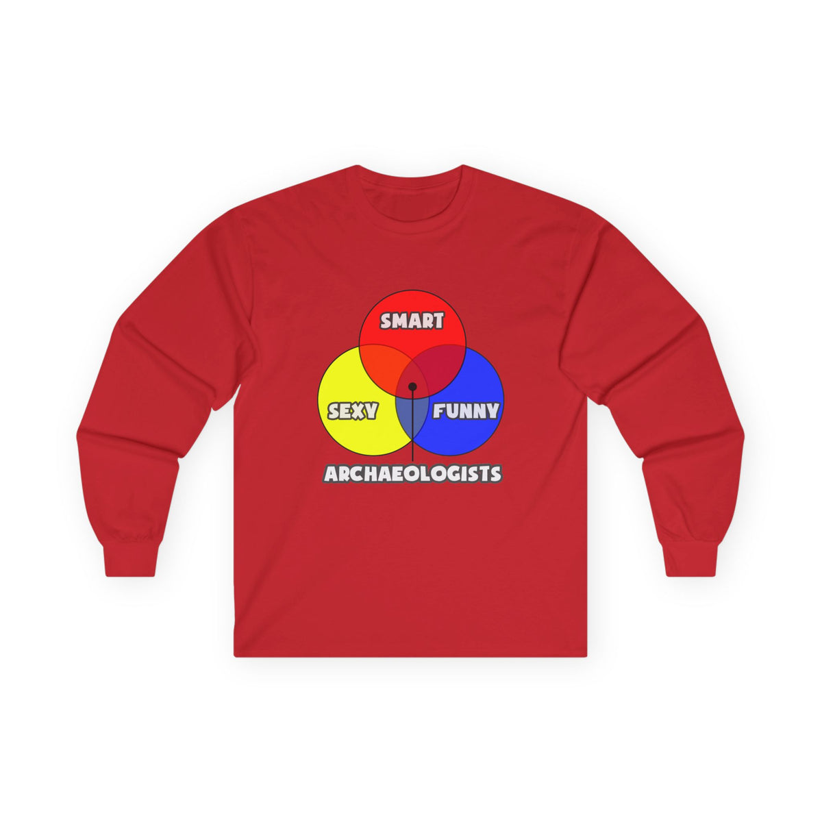 Venn Diagram .. Archaeologists - Unisex Ultra Cotton Long Sleeve Tee