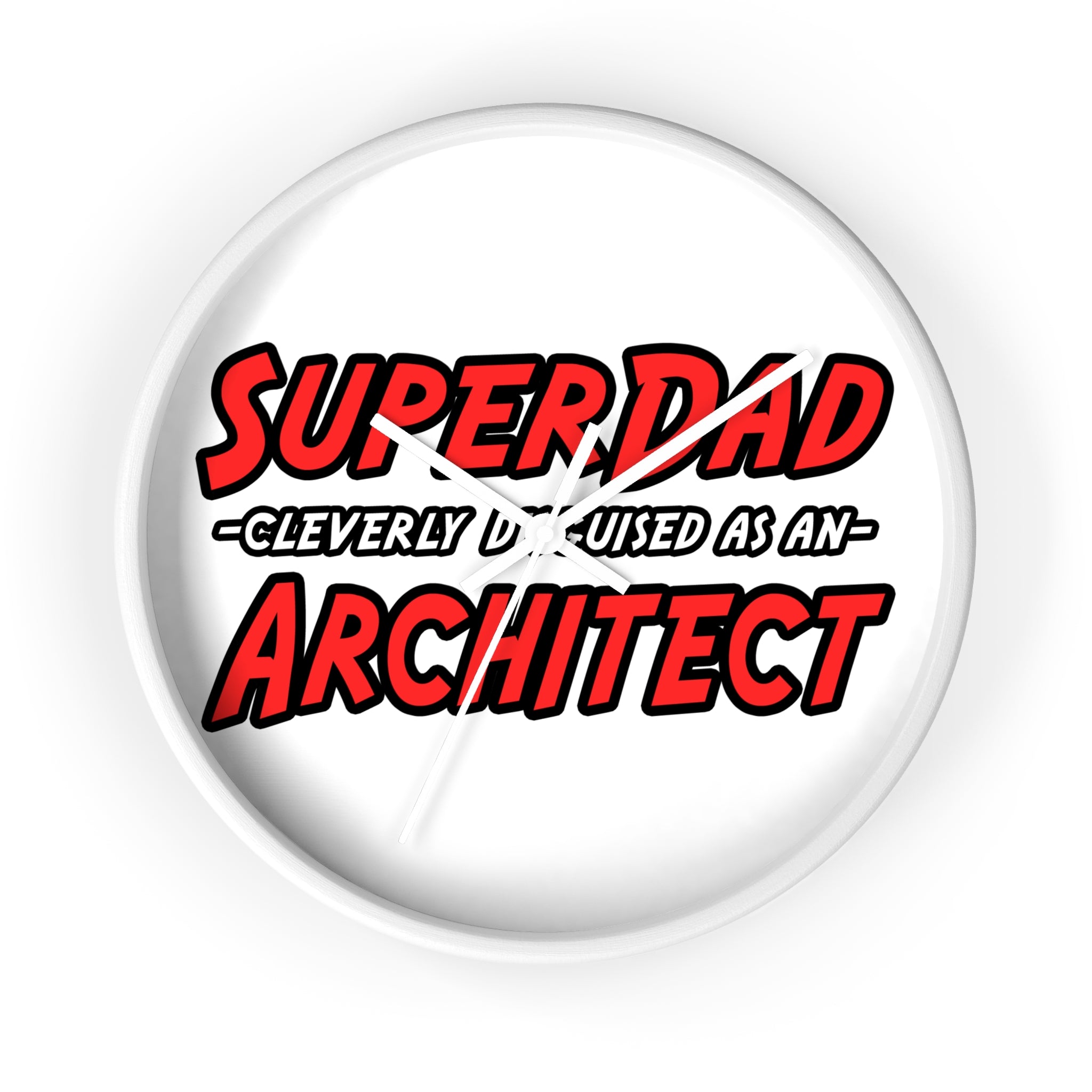 SuperDad...Architect - Wall Clock
