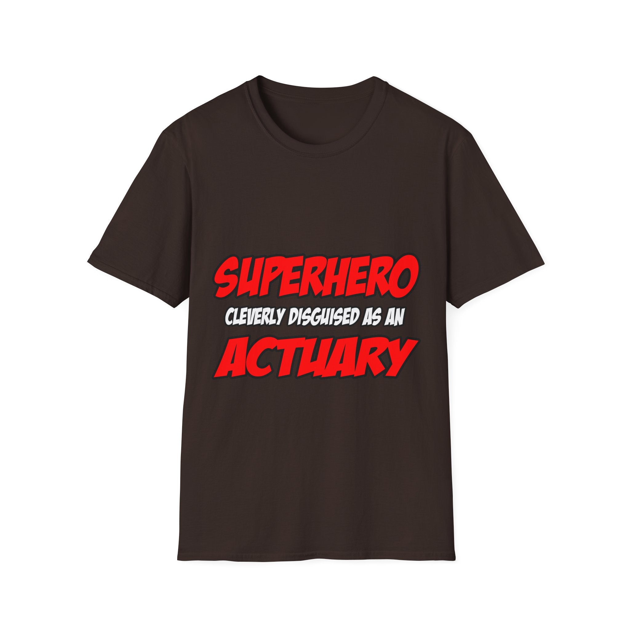 Superhero...Actuary - Unisex Softstyle T-Shirt