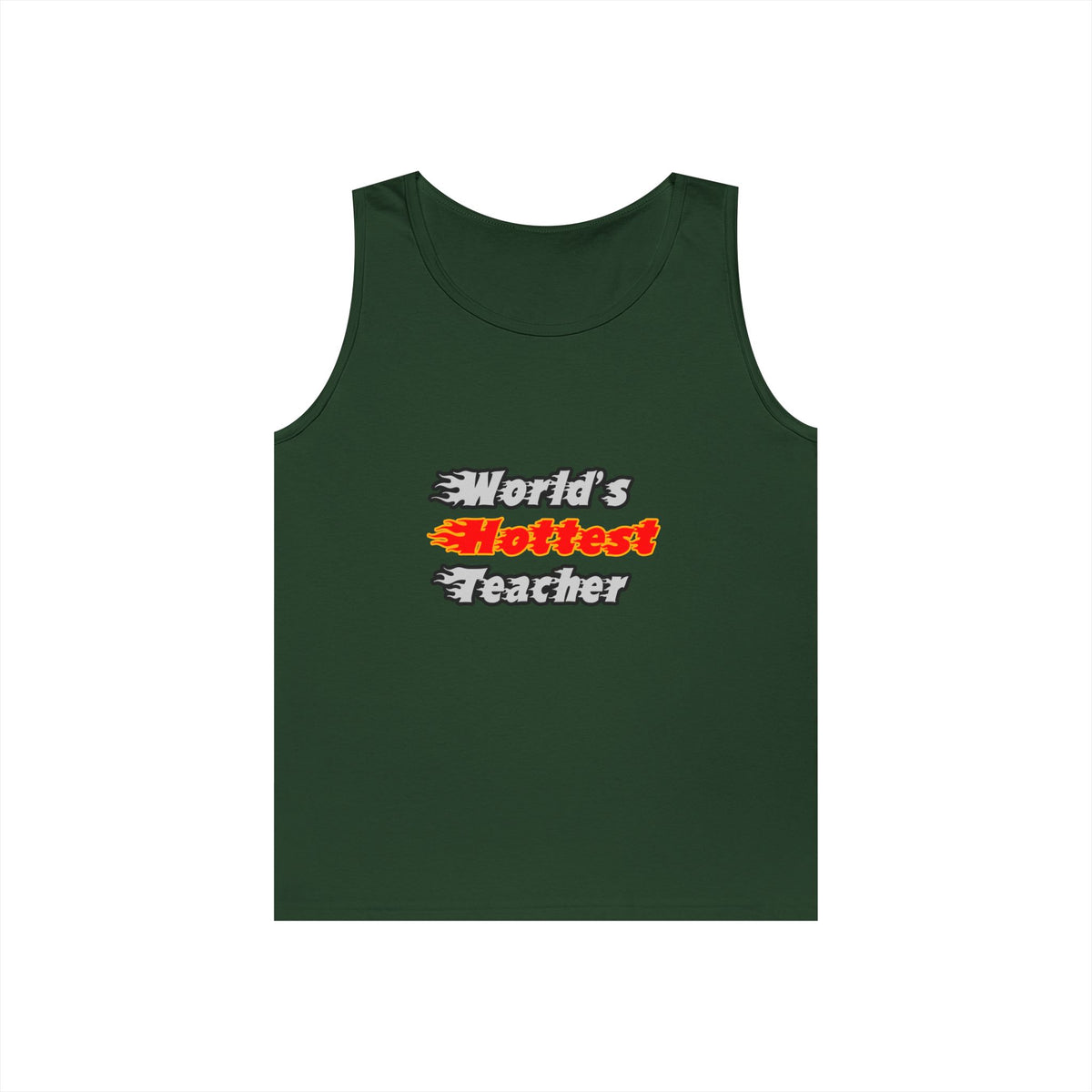 World's Hottest Teacher - Unisex Heavy Cotton Tank Top