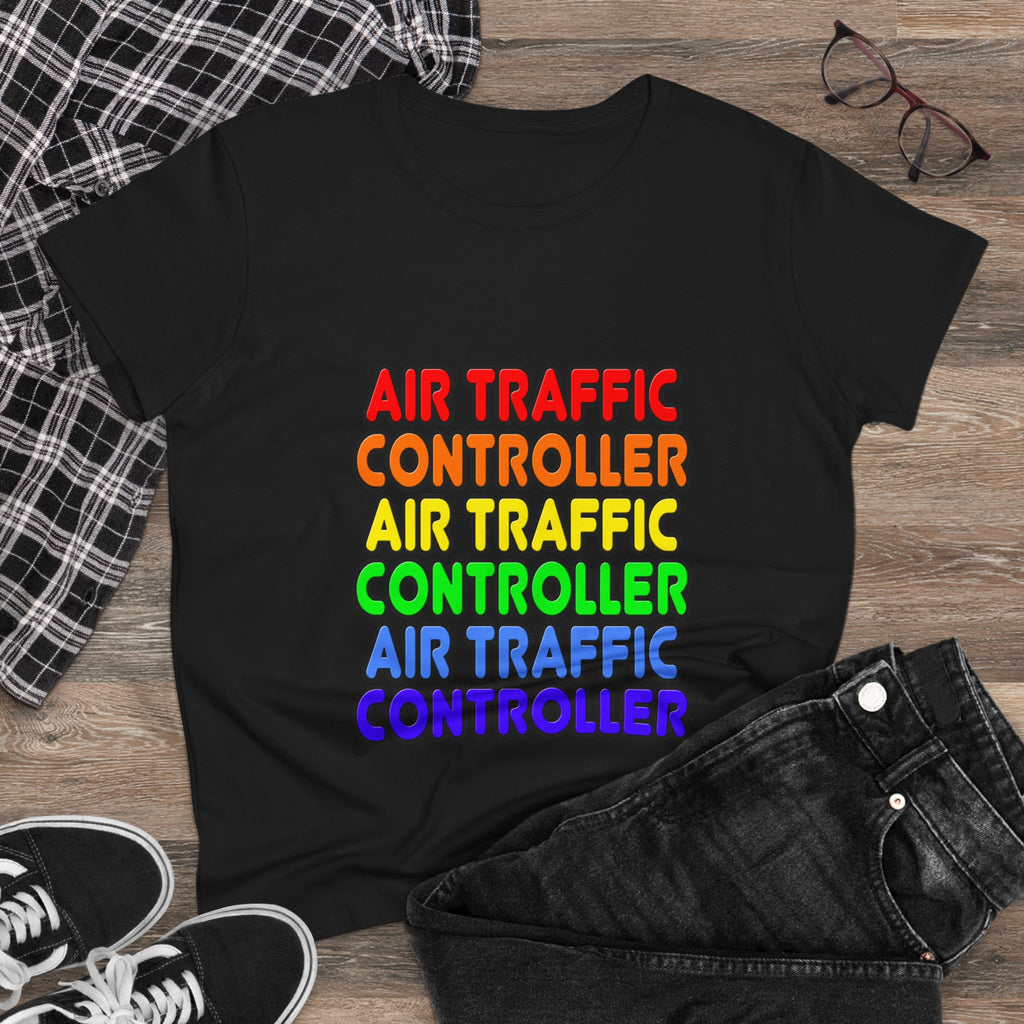 Rainbow Air Traffic Controller - Women's Midweight Cotton Tee