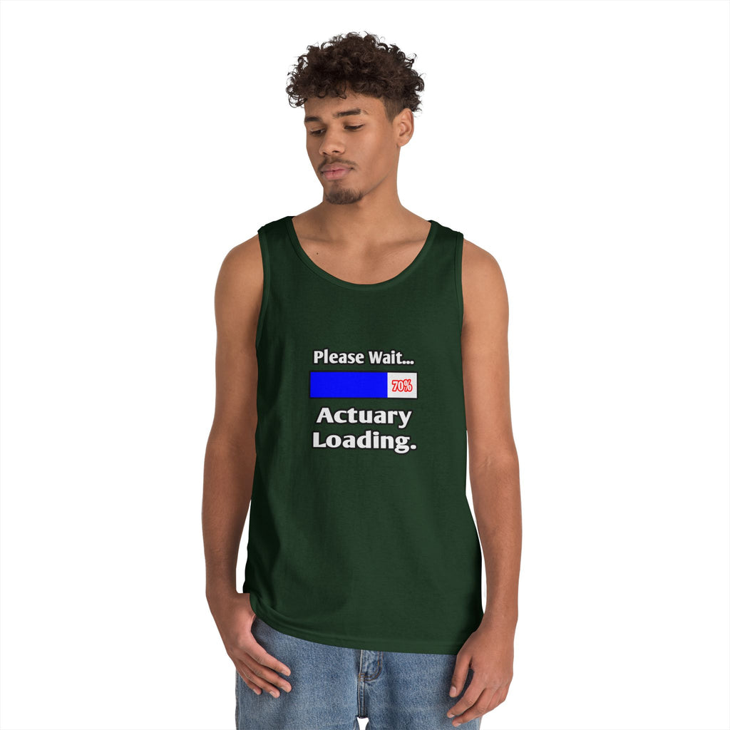 Please Wait...Actuary Loading - Unisex Heavy Cotton Tank Top