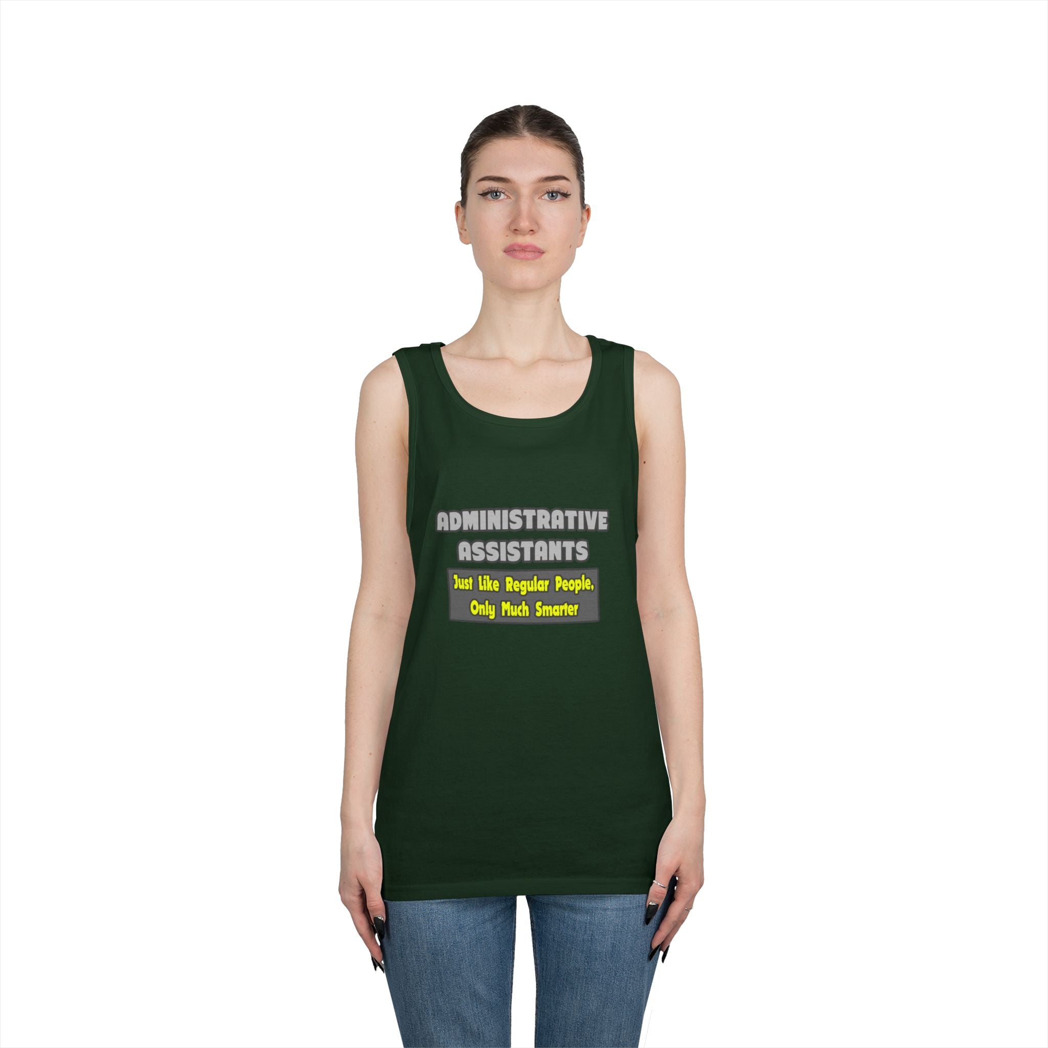 Administrative Assistants...Smarter - Unisex Heavy Cotton Tank Top