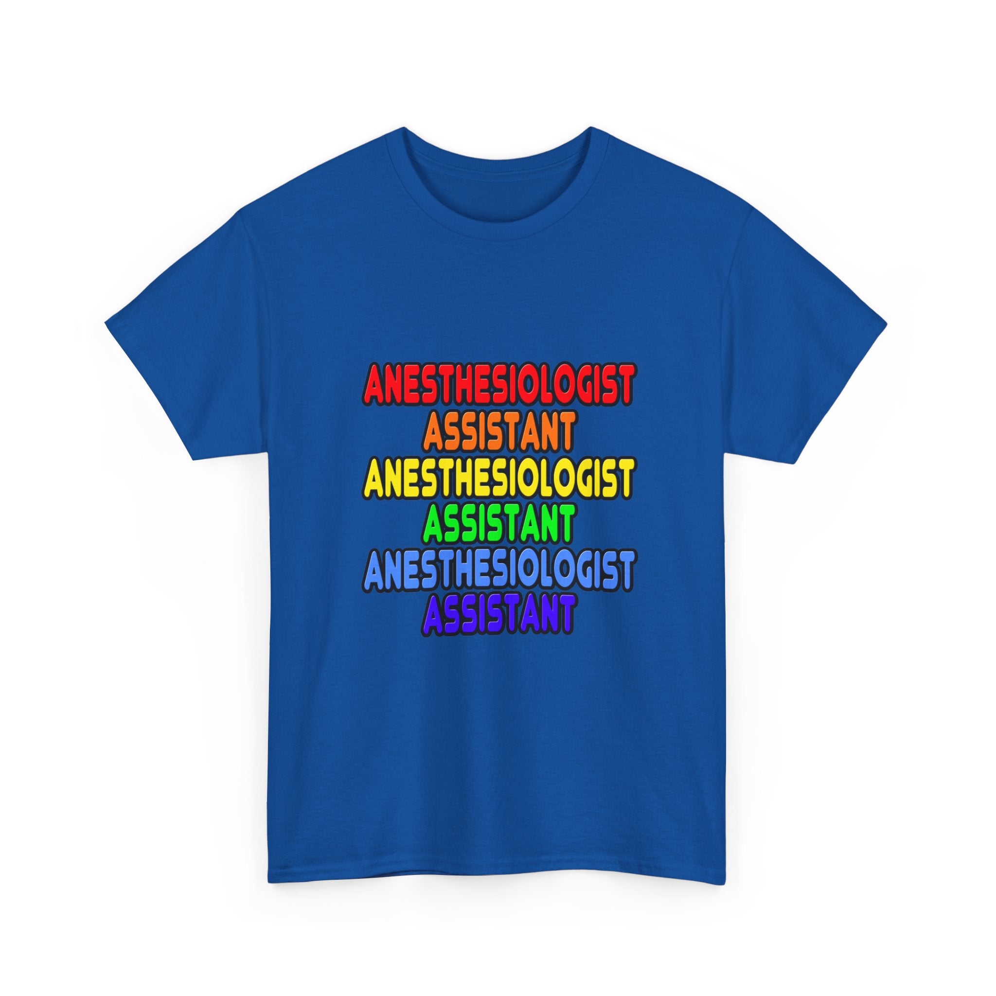 Rainbow Anesthesiologist Assistant - Unisex Heavy Cotton Tee