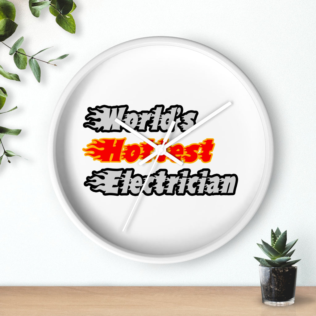 World's Hottest Electrician - Wall Clock